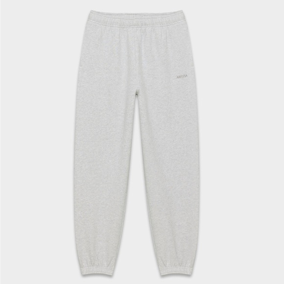 Aritzia Pants - Aritzia TNA Sweatfleece Mega Fit Light Gray Sweatpants